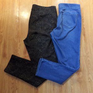 BUNDLE 2 PR NYDJ LEGGINGS 14